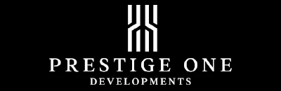logo prestige one developments fondo negro