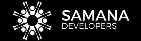samana developers. fondo negro