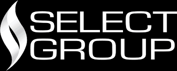 select group logo. fondo negro